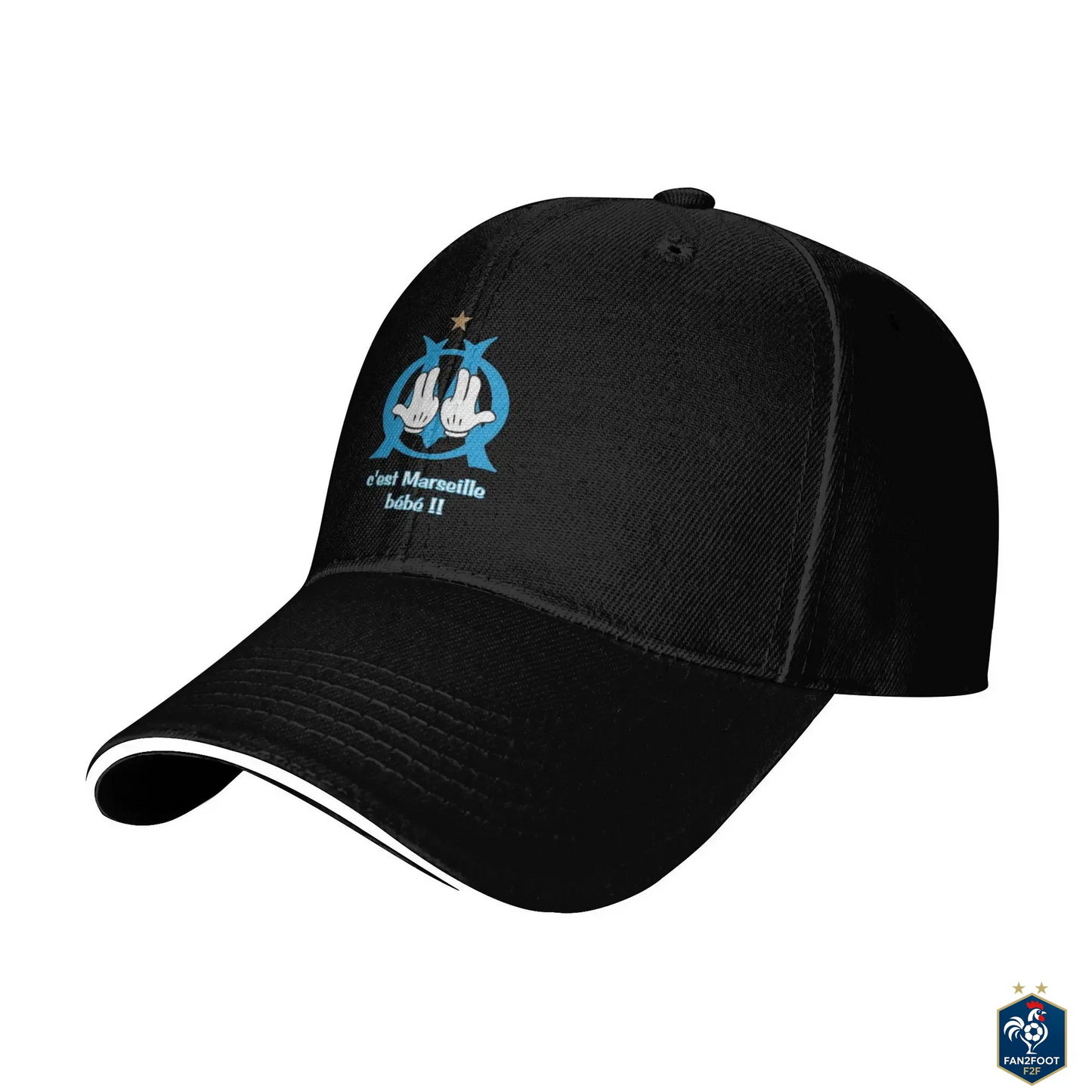 Casquette OM JUL "C'est Marseille bébé" foot