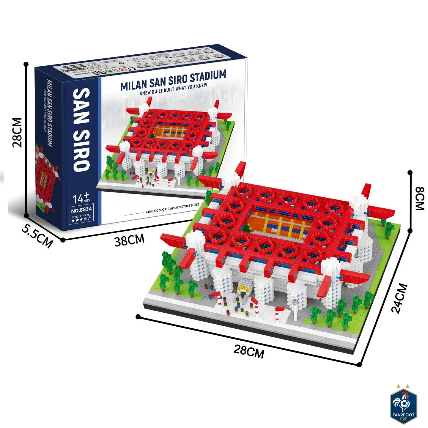 Stade de Football – Kit de Construction type LEGO foot