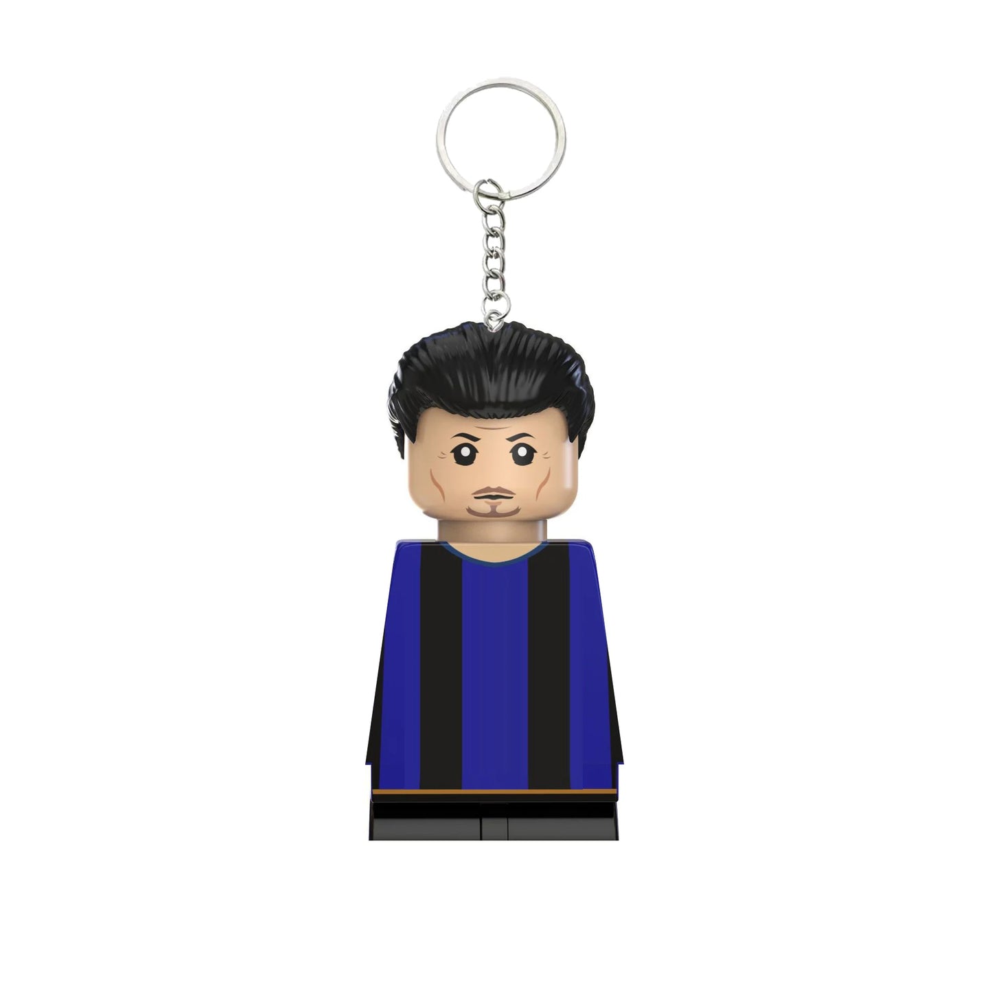 2024 NEW World Famous Football Players Keychain Figurine Messi Ronaldo Neymar Mini Action Building Block Model Toy Kids Gifts