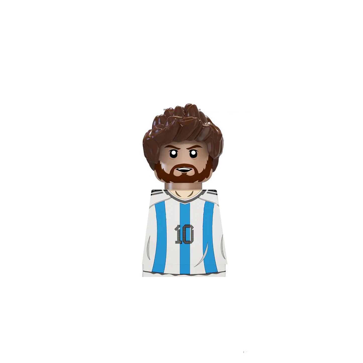 2024 NEW World Famous Football Players Keychain Figurine Messi Ronaldo Neymar Mini Action Building Block Model Toy Kids Gifts