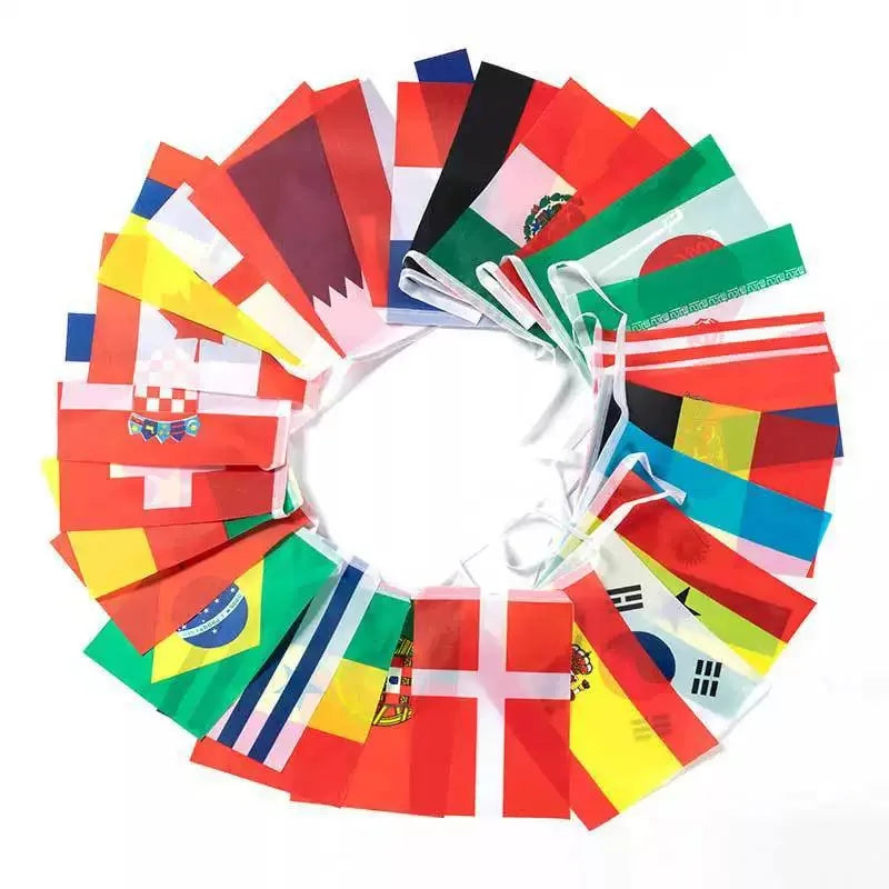 Guirlande de Drapeaux Nationaux foot
