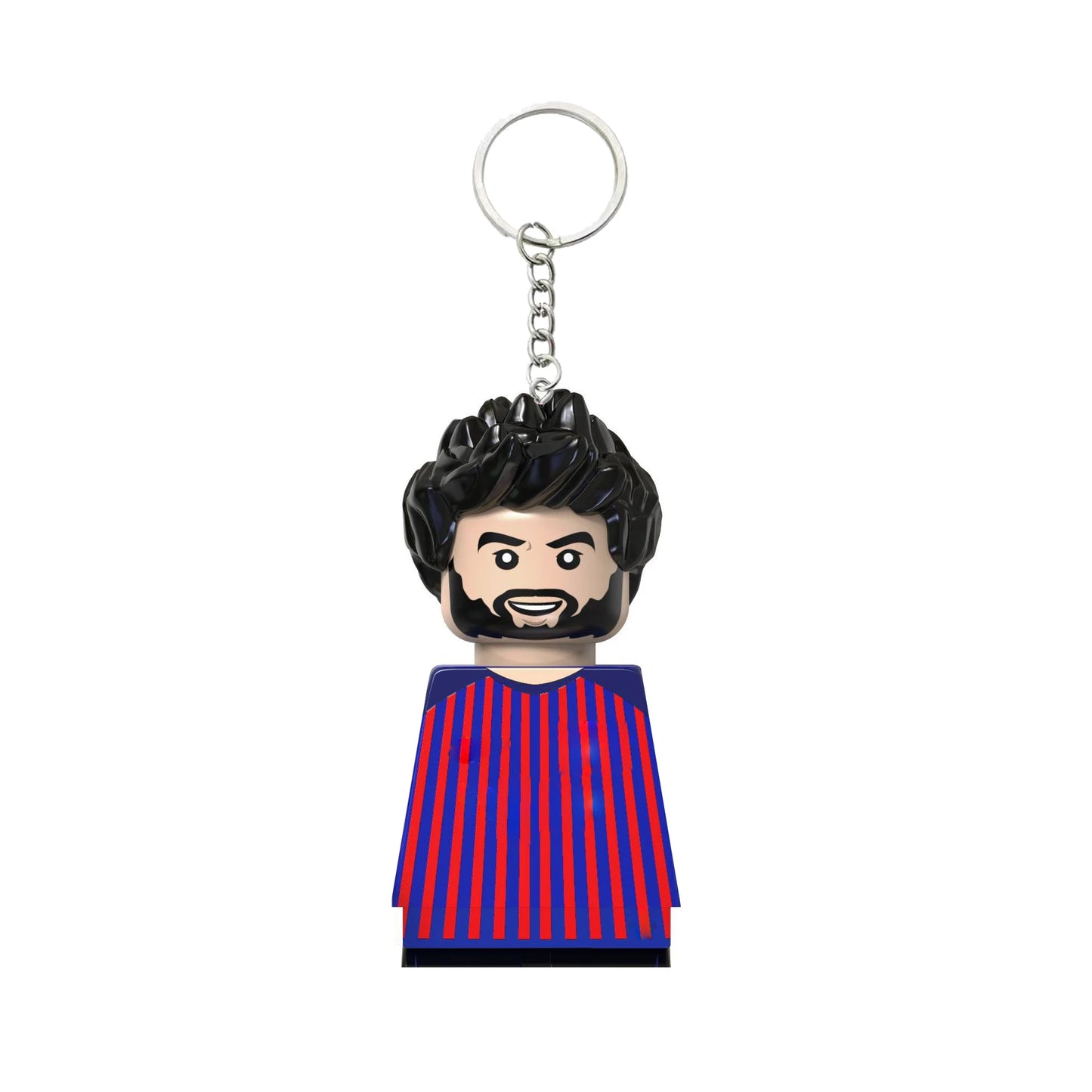 2024 NEW World Famous Football Players Keychain Figurine Messi Ronaldo Neymar Mini Action Building Block Model Toy Kids Gifts