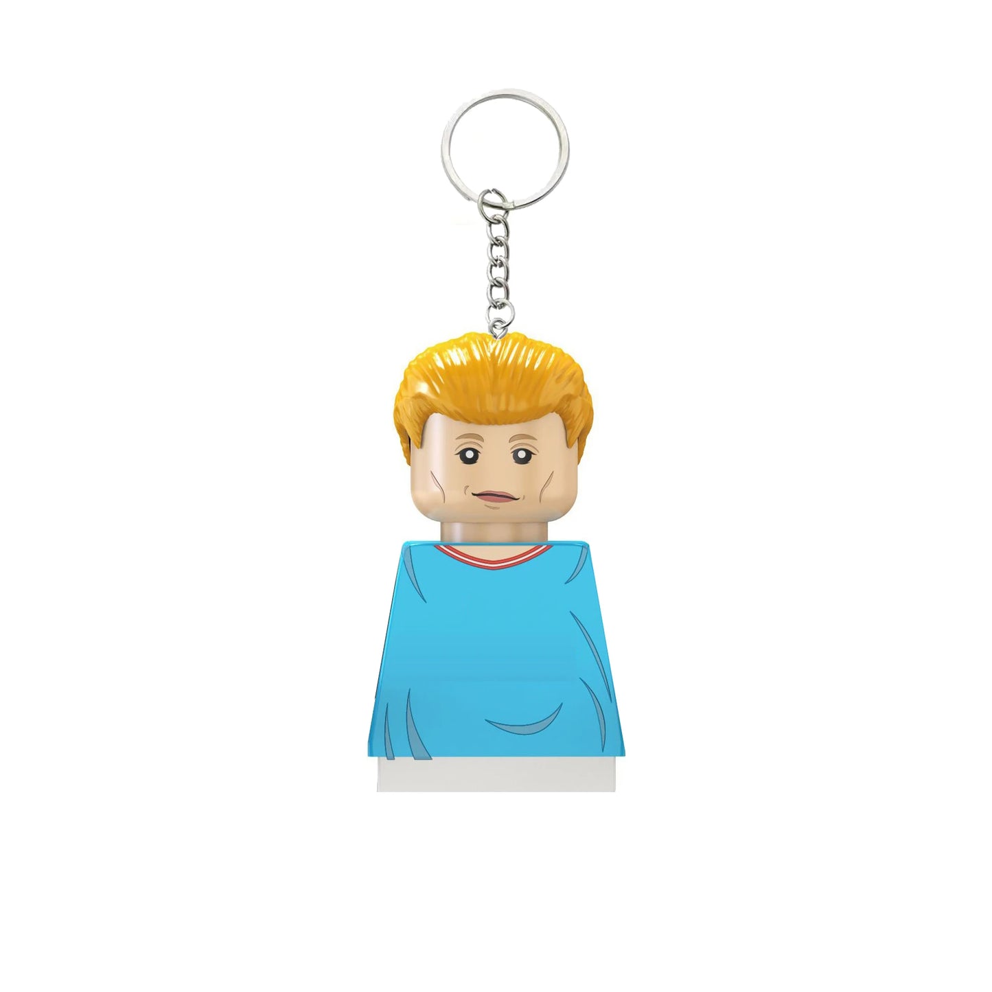 2024 NEW World Famous Football Players Keychain Figurine Messi Ronaldo Neymar Mini Action Building Block Model Toy Kids Gifts