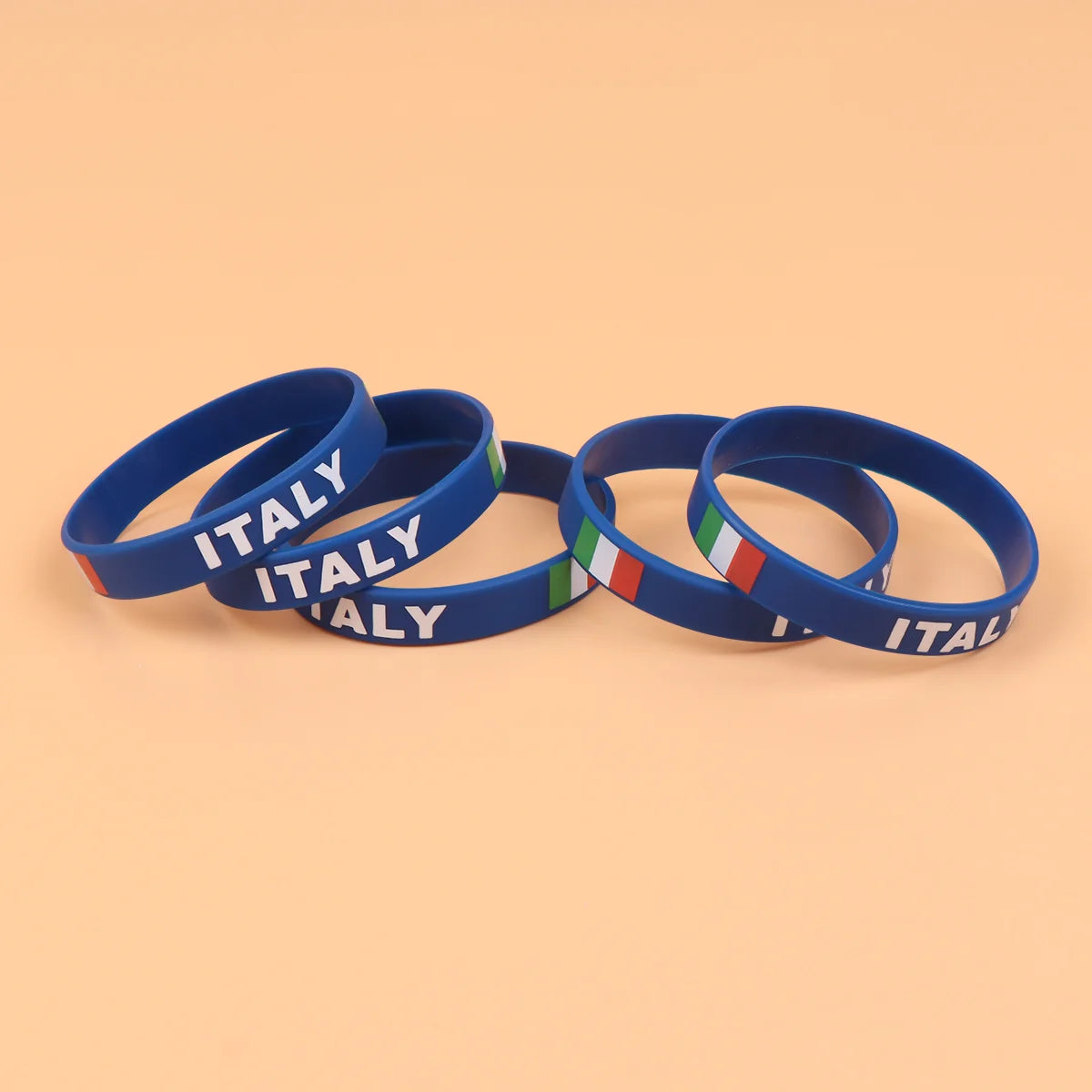 Lot de 10 Bracelets en Silicone Italie foot