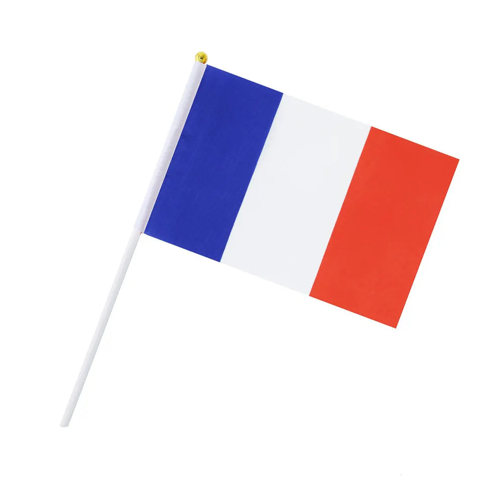 Lot de 10 Drapeaux à Main - Pays foot