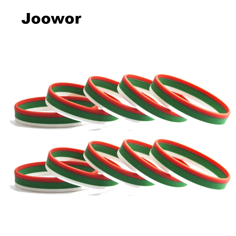 1pc Syria Flag Silicone Rubber Bracelets Sports Wrist Band Bangle for Women Men 1pcs FB-0003