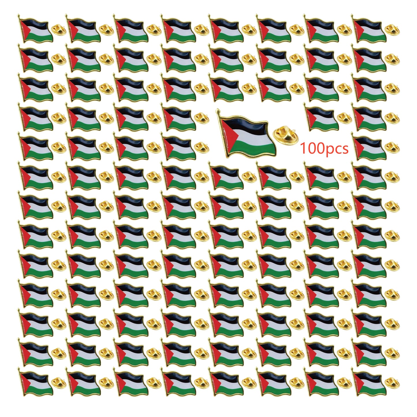Broche Dorée Palestine