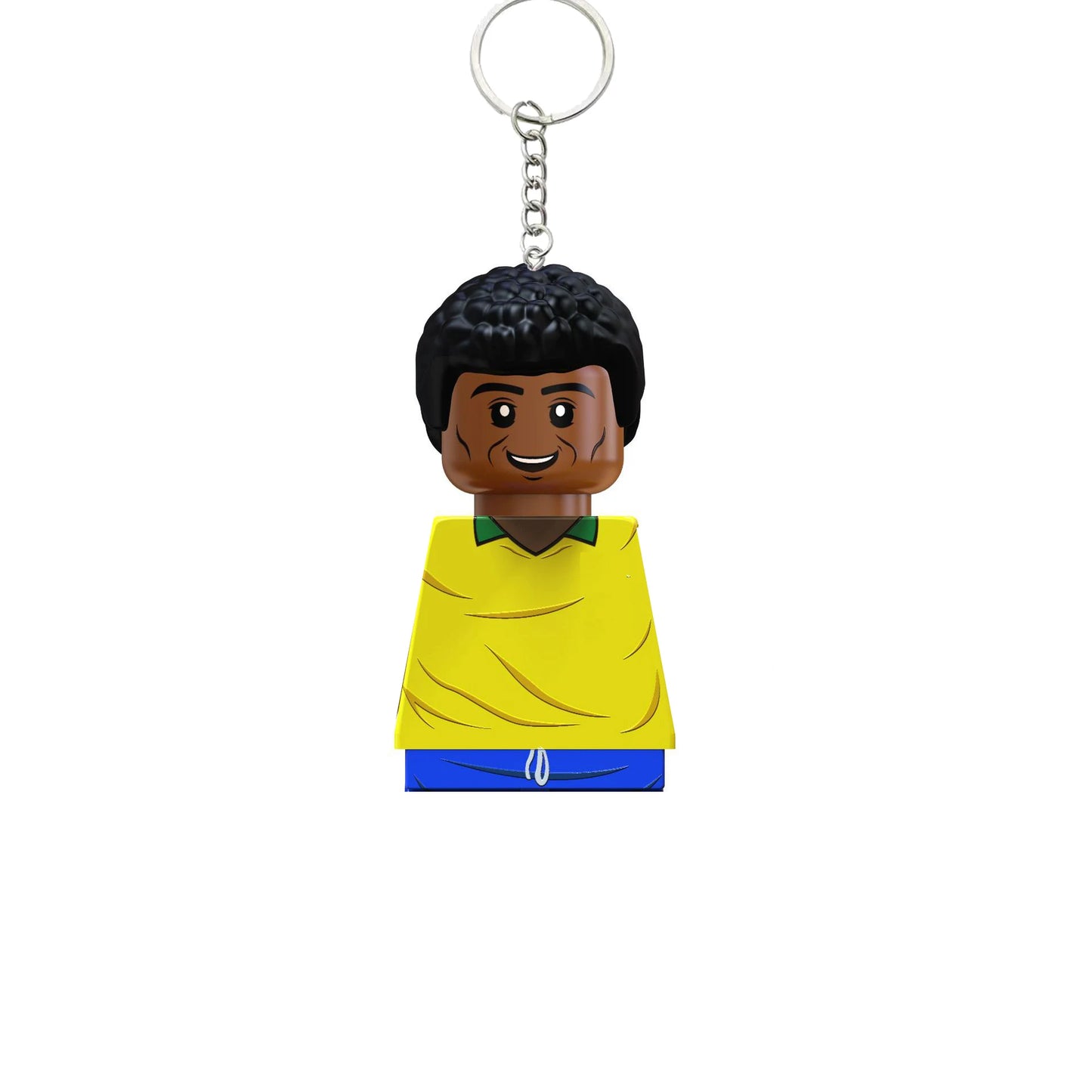2024 NEW World Famous Football Players Keychain Figurine Messi Ronaldo Neymar Mini Action Building Block Model Toy Kids Gifts