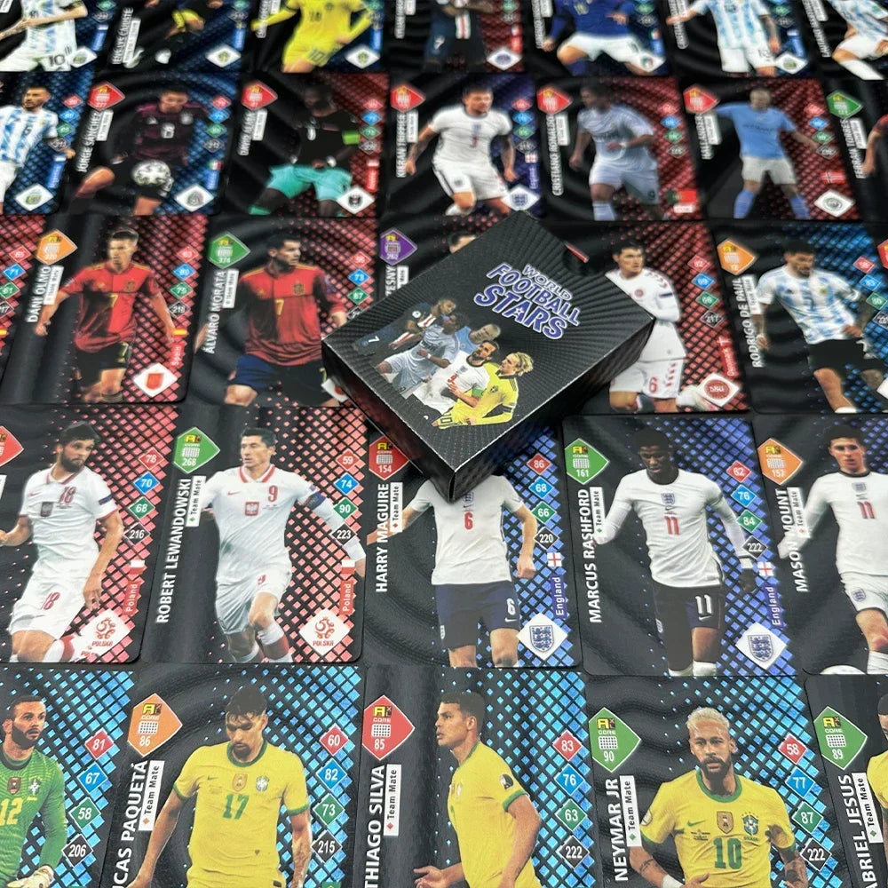 Carte Collector Football Star Or / Argent foot