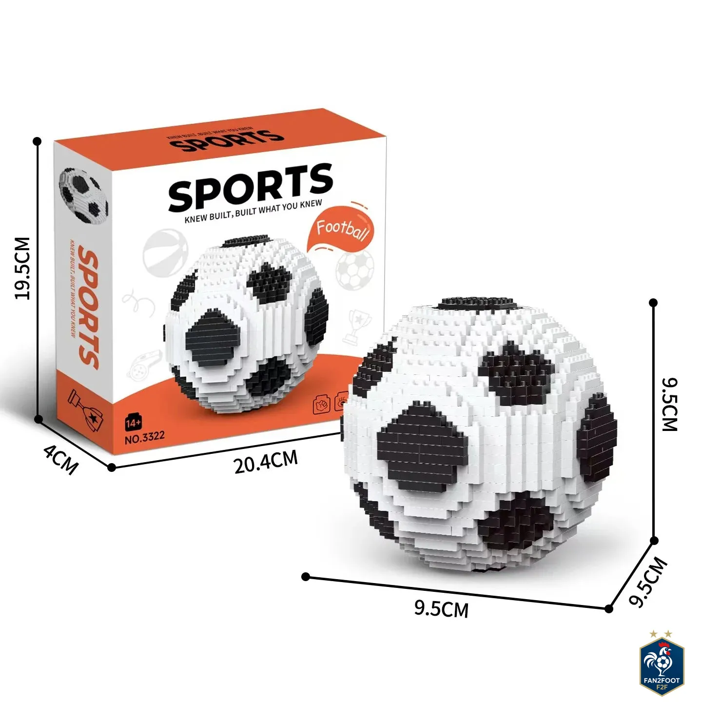 Stade de Football – Kit de Construction type LEGO foot