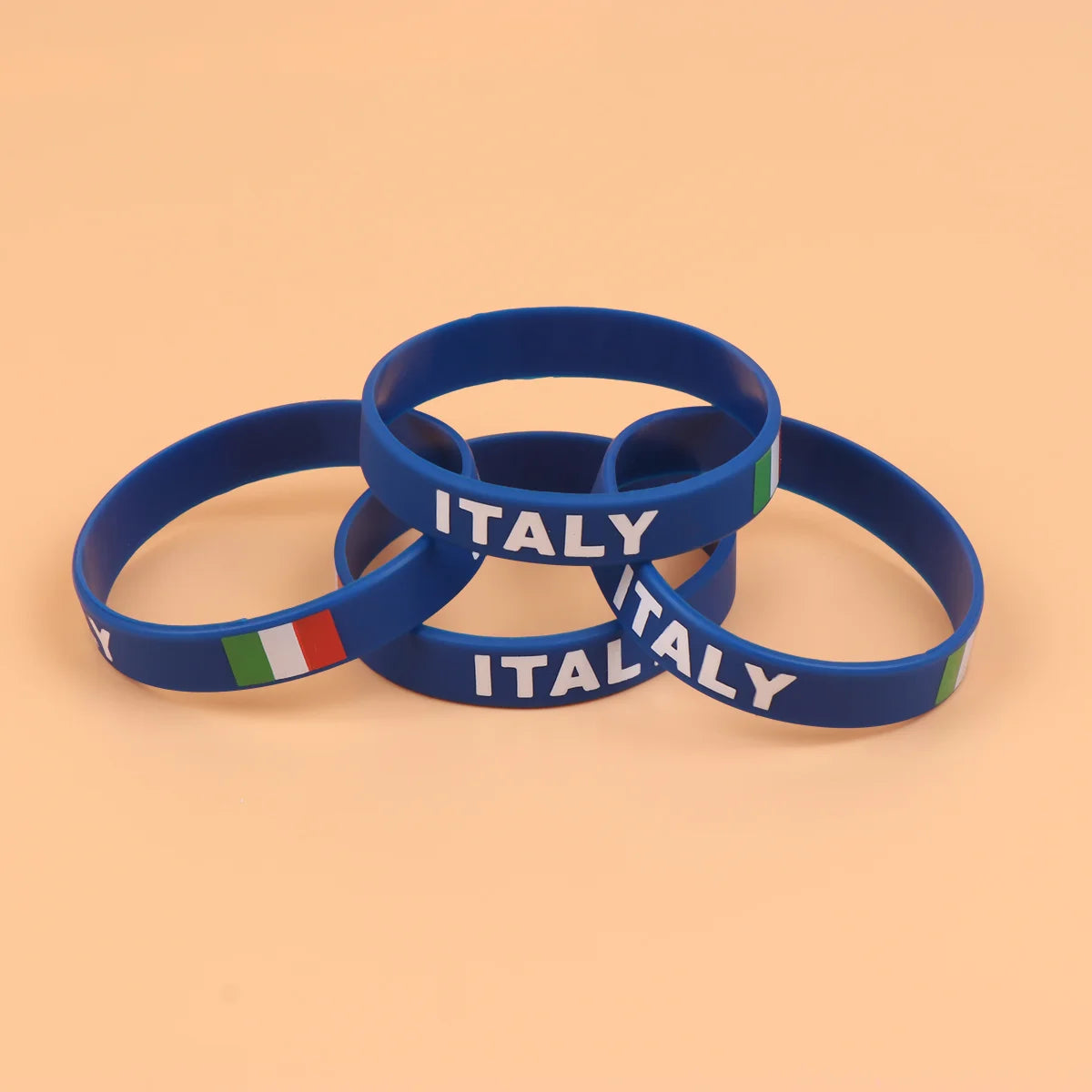 Lot de 10 Bracelets en Silicone Italie foot