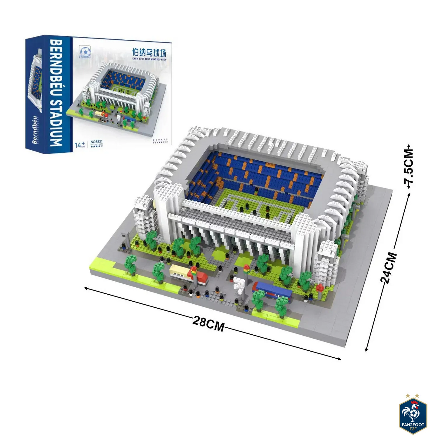 Stade de Football – Kit de Construction type LEGO foot