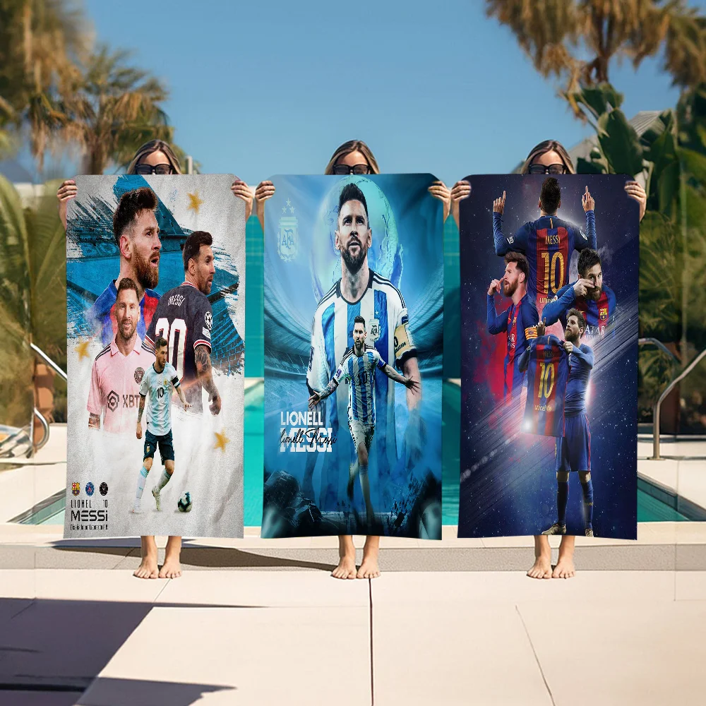 Serviette piscine Messi foot