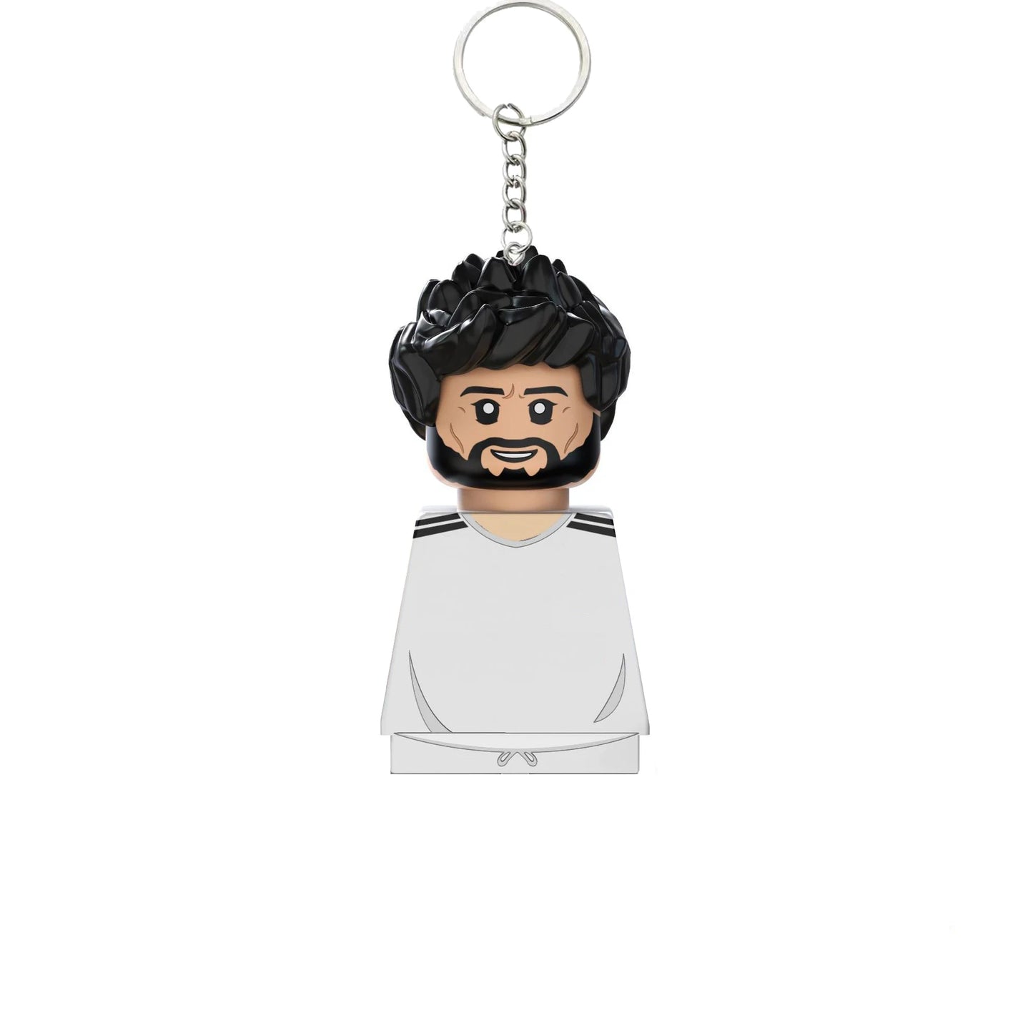 2024 NEW World Famous Football Players Keychain Figurine Messi Ronaldo Neymar Mini Action Building Block Model Toy Kids Gifts
