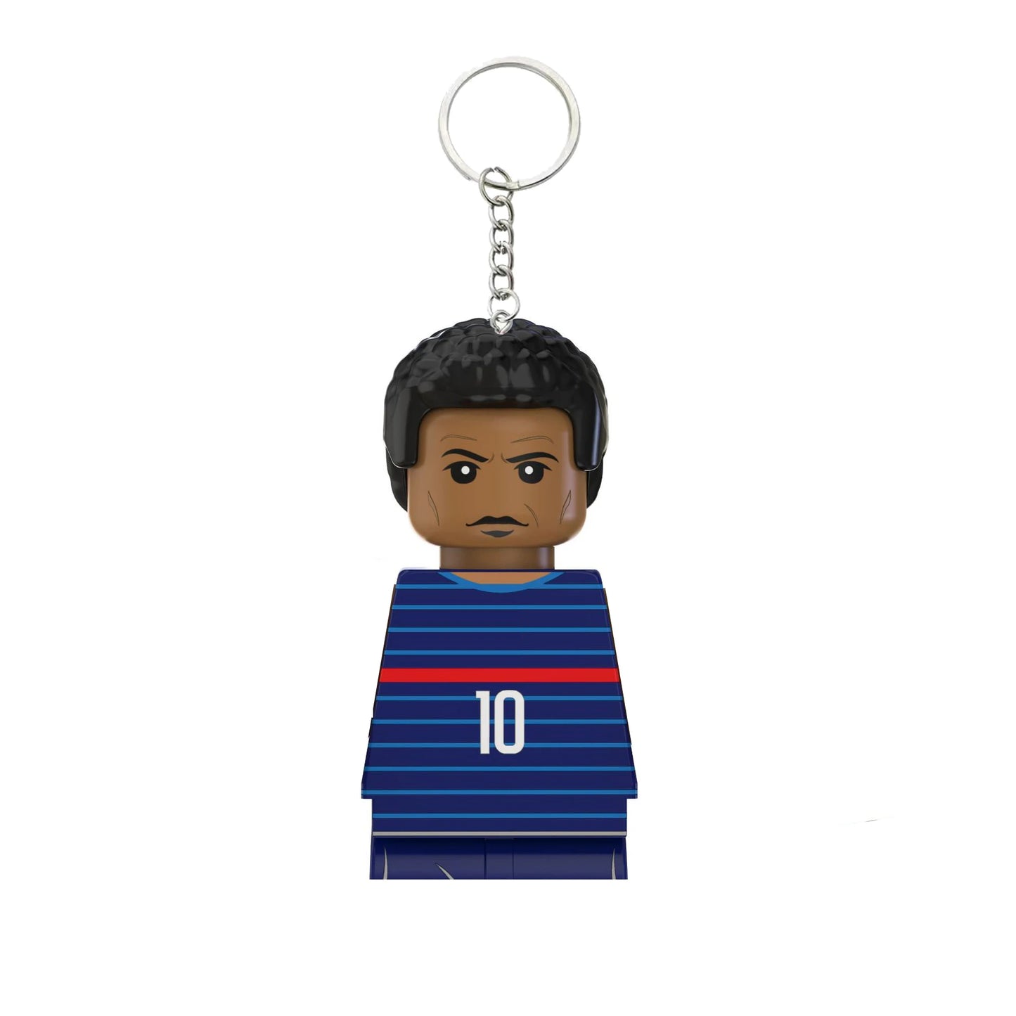 2024 NEW World Famous Football Players Keychain Figurine Messi Ronaldo Neymar Mini Action Building Block Model Toy Kids Gifts