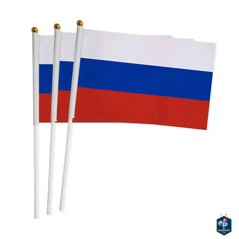 Lot de 10 Drapeaux à Main - Pays foot