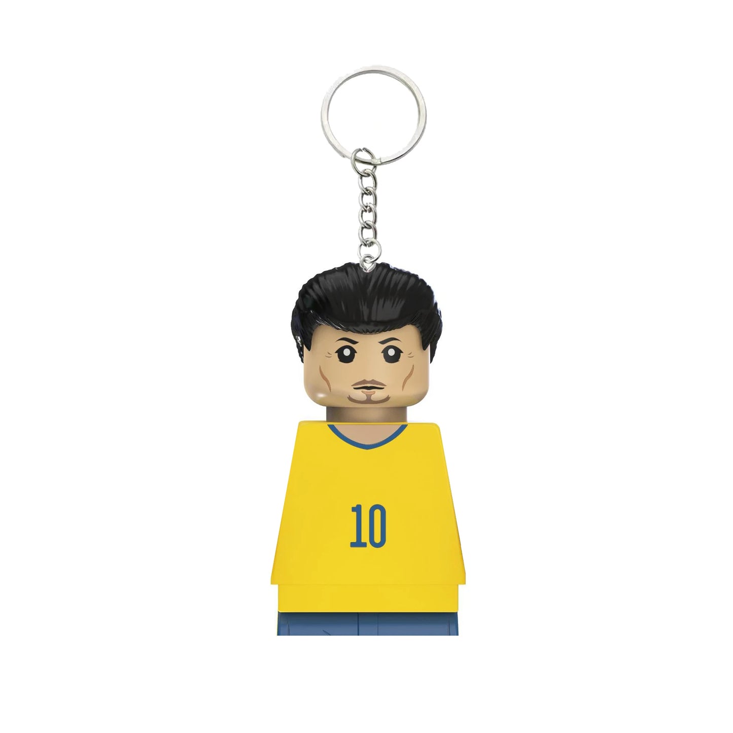 2024 NEW World Famous Football Players Keychain Figurine Messi Ronaldo Neymar Mini Action Building Block Model Toy Kids Gifts