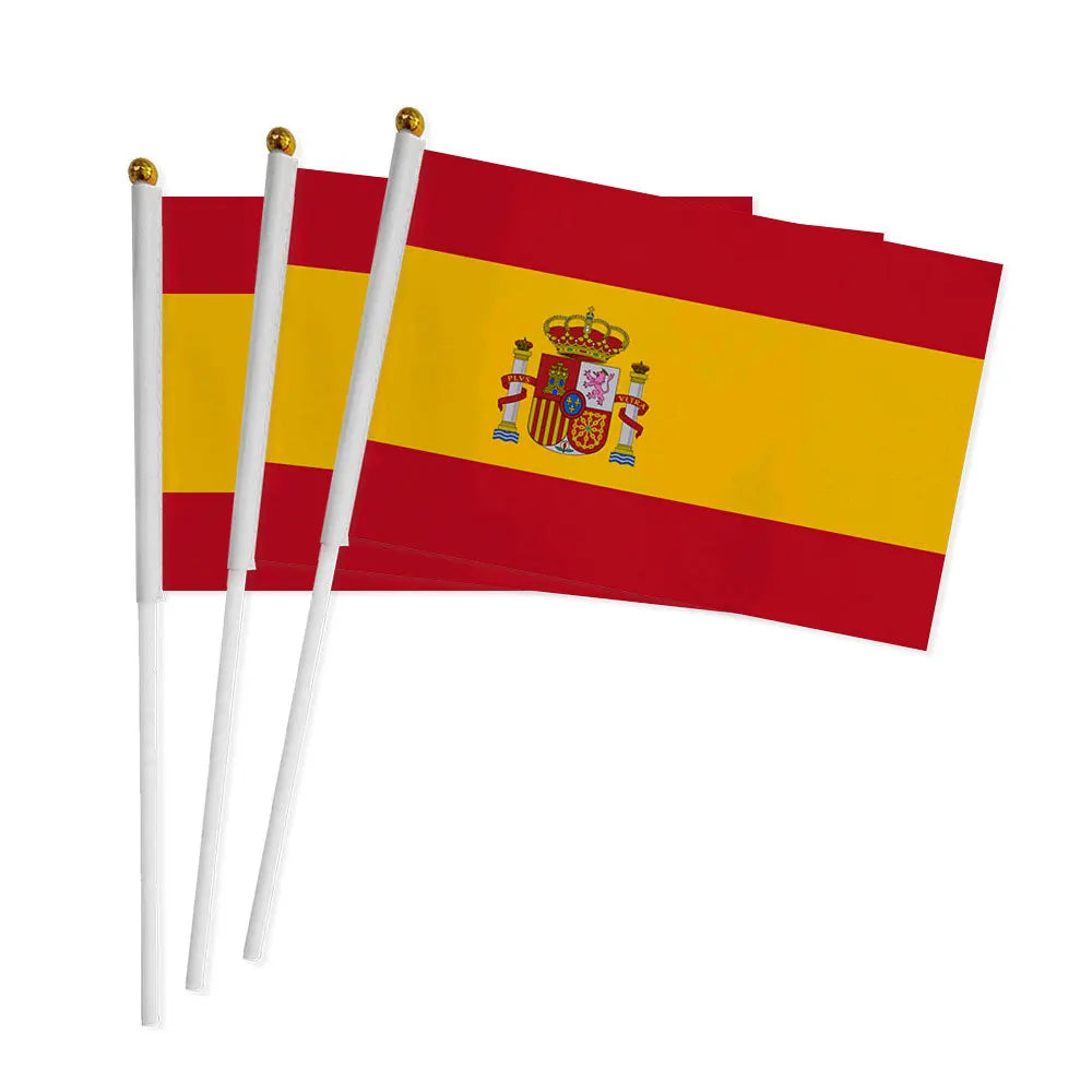 Lot de 10 Drapeaux à Main - Pays foot
