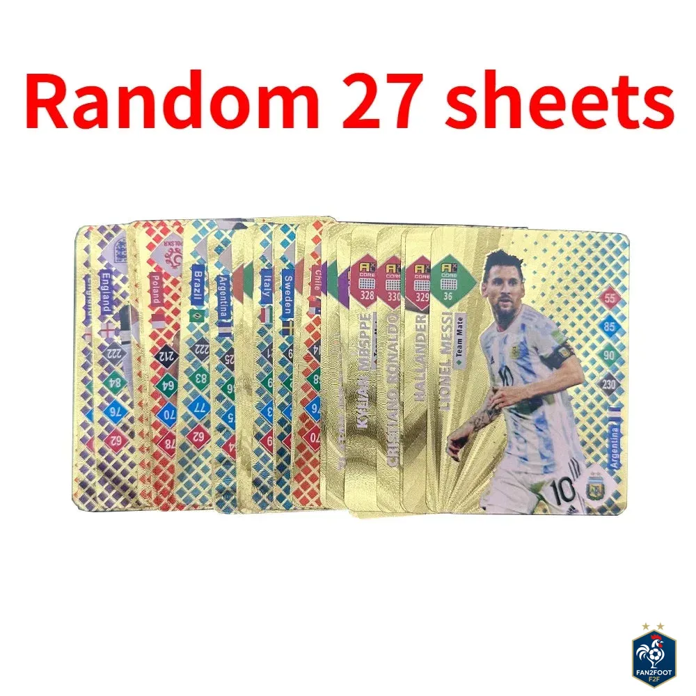 Carte Collector Football Star Or / Argent foot