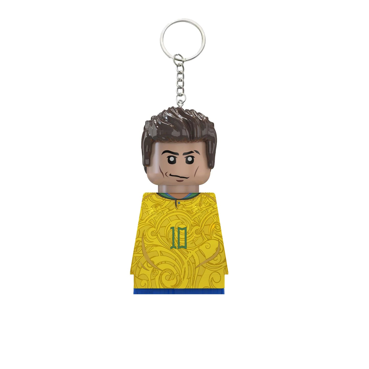 2024 NEW World Famous Football Players Keychain Figurine Messi Ronaldo Neymar Mini Action Building Block Model Toy Kids Gifts