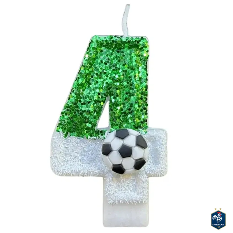 Bougie Chiffre – Décoration Anniversaire foot