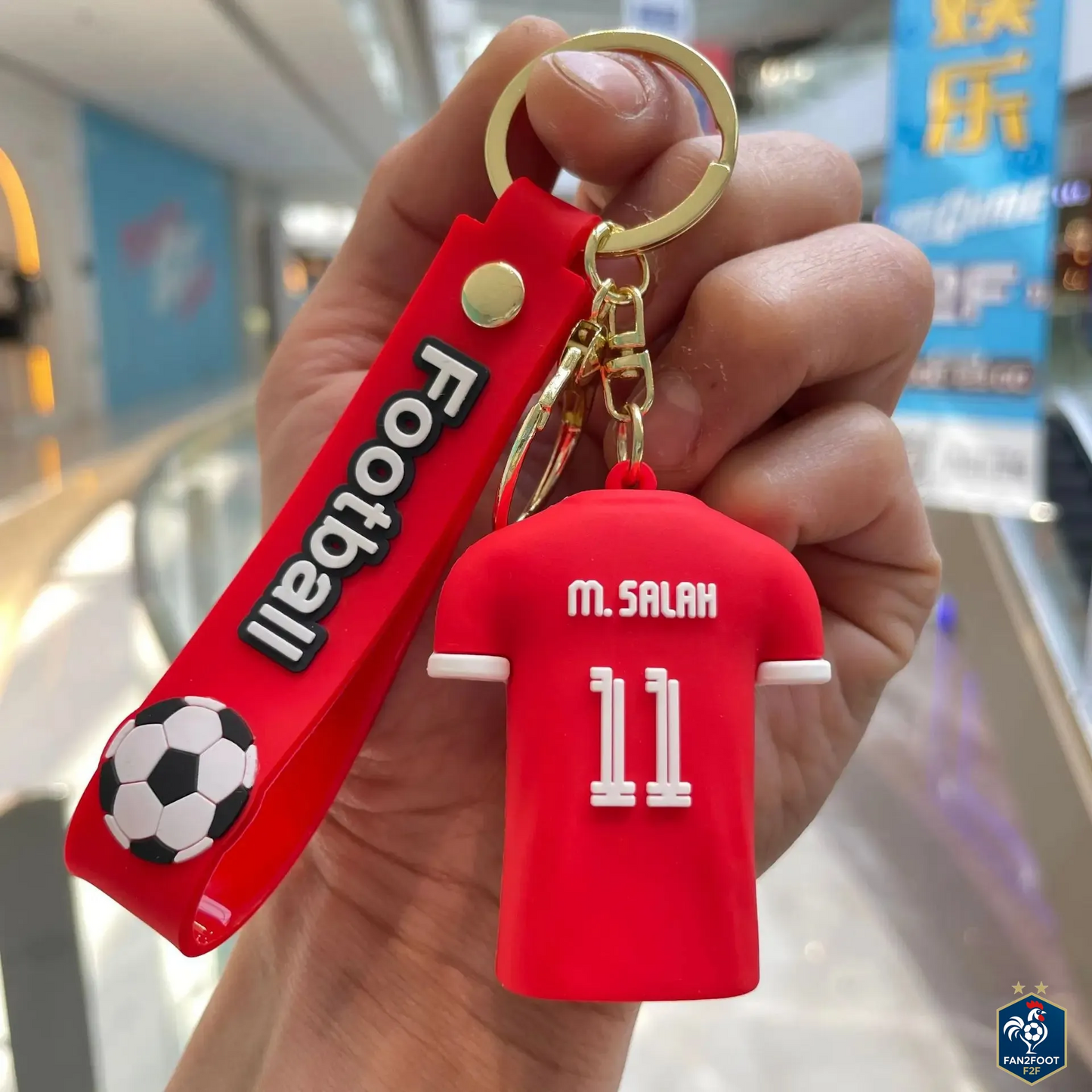 Porte-Clés Silicone Joueur foot