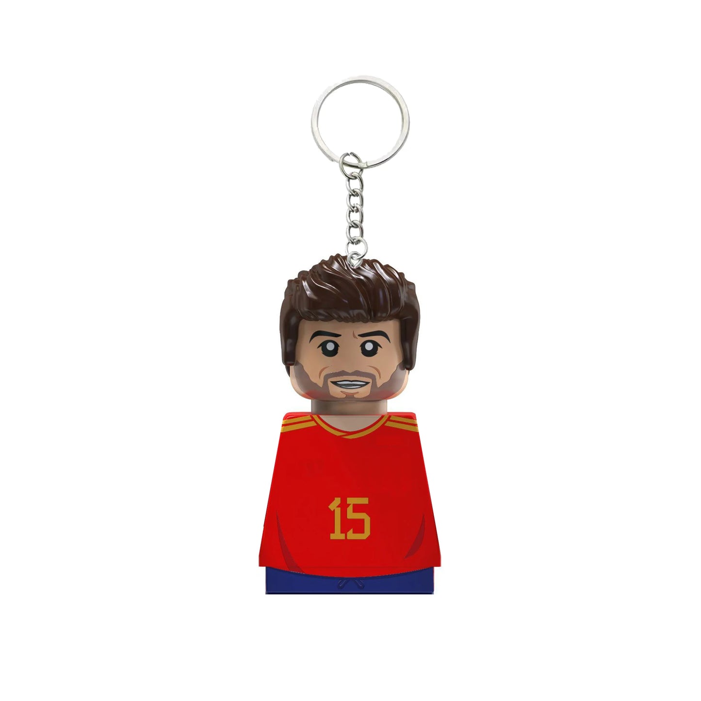 2024 NEW World Famous Football Players Keychain Figurine Messi Ronaldo Neymar Mini Action Building Block Model Toy Kids Gifts