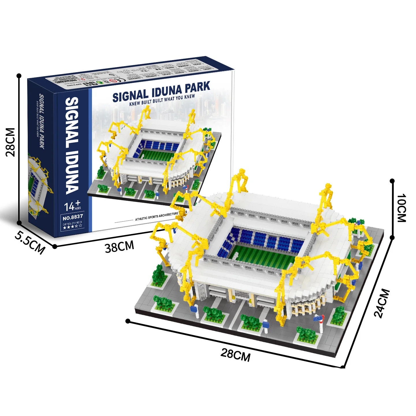 Stade de Football – Kit de Construction type LEGO foot