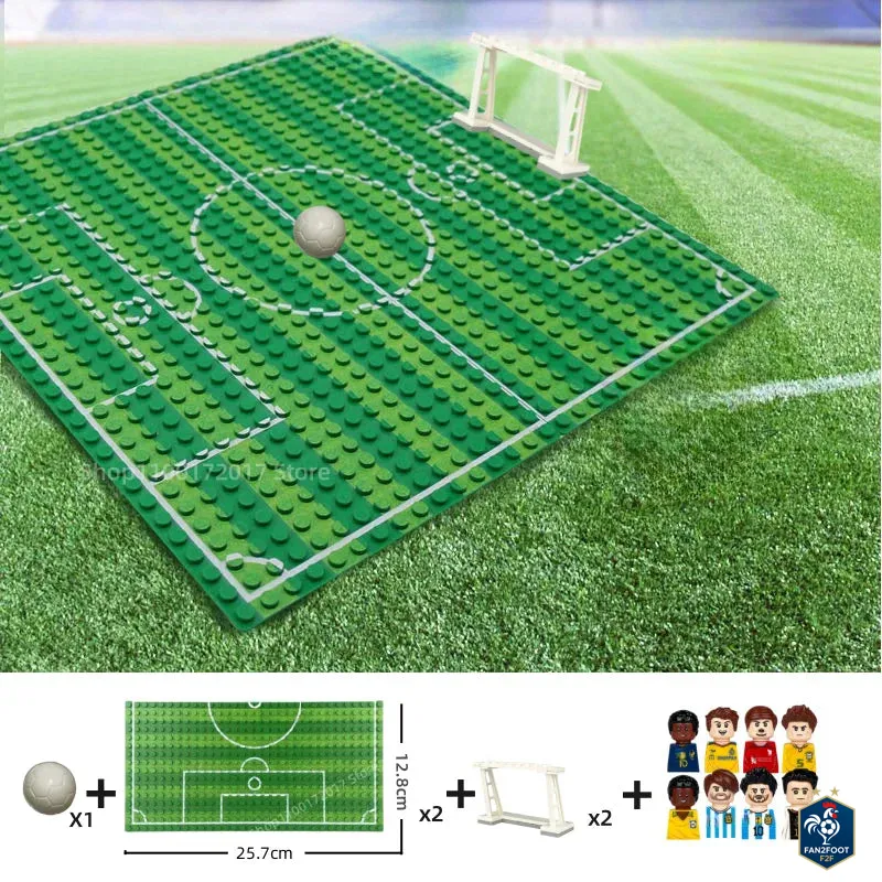 Terrain de Football en Mini Blocs type LEGO foot