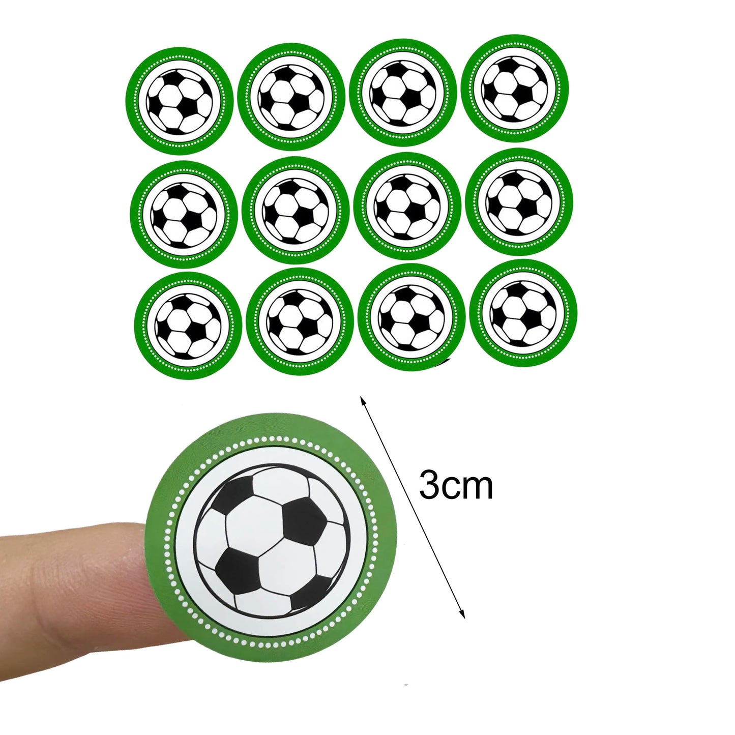 120pcs Soccer Stickers Labels for Paper Bags Helmet Scrapbooking Football Party Favors for Kids Sports Soccer Party Decorations