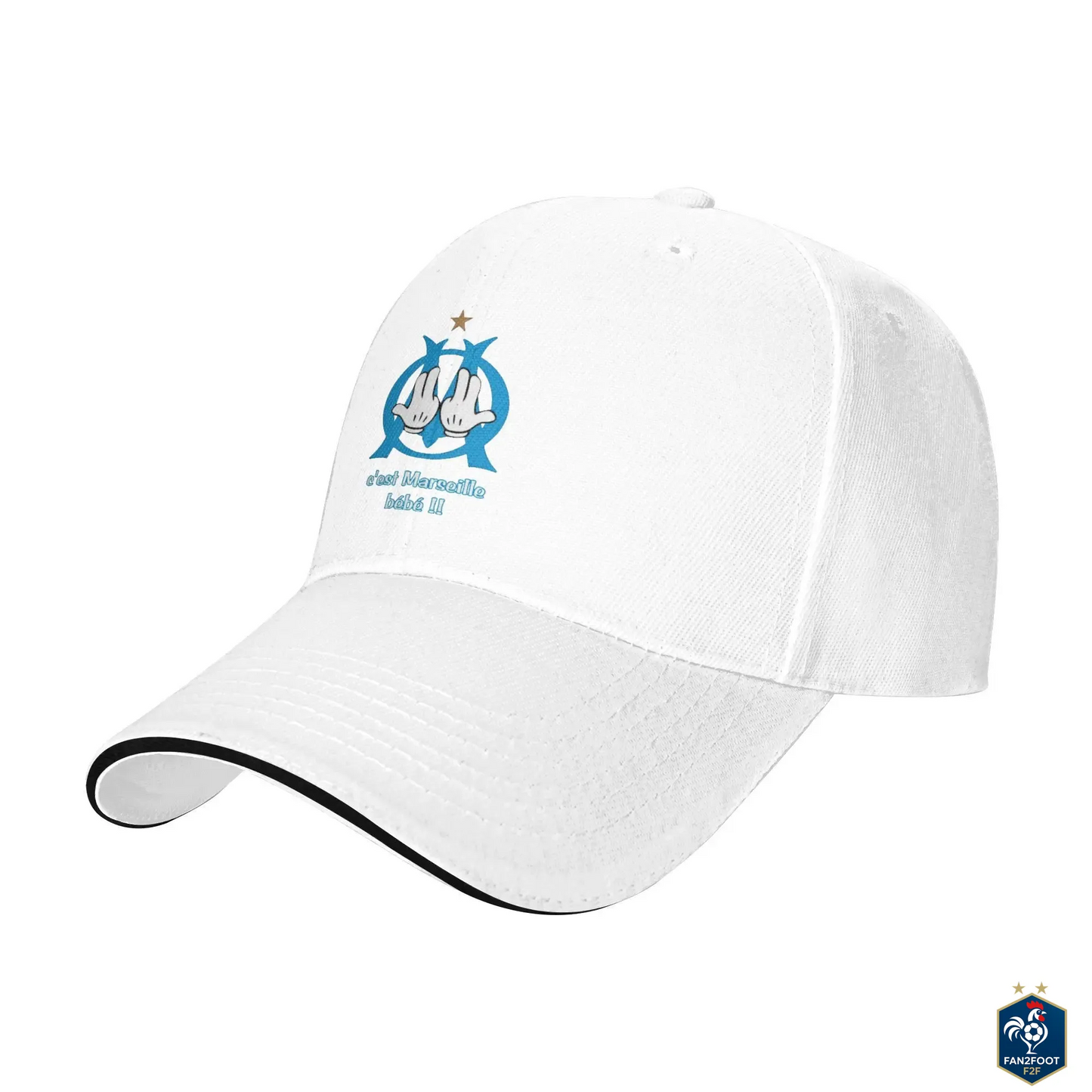 Casquette OM JUL "C'est Marseille bébé" foot