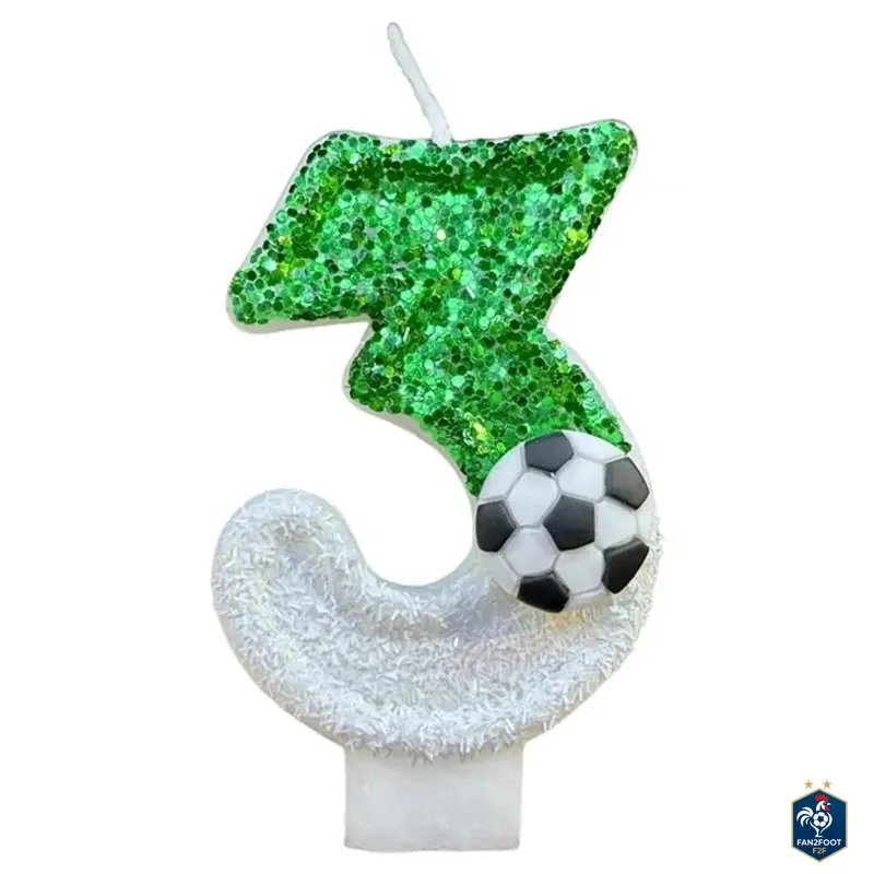 Bougie Chiffre – Décoration Anniversaire foot