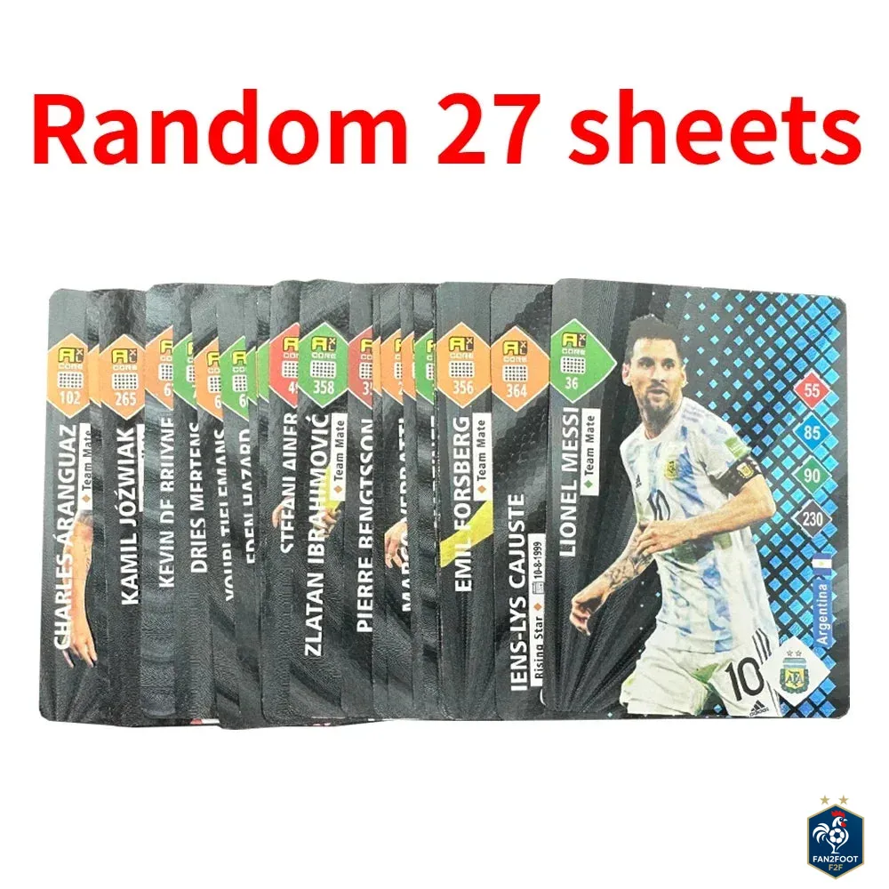 Carte Collector Football Star Or / Argent foot