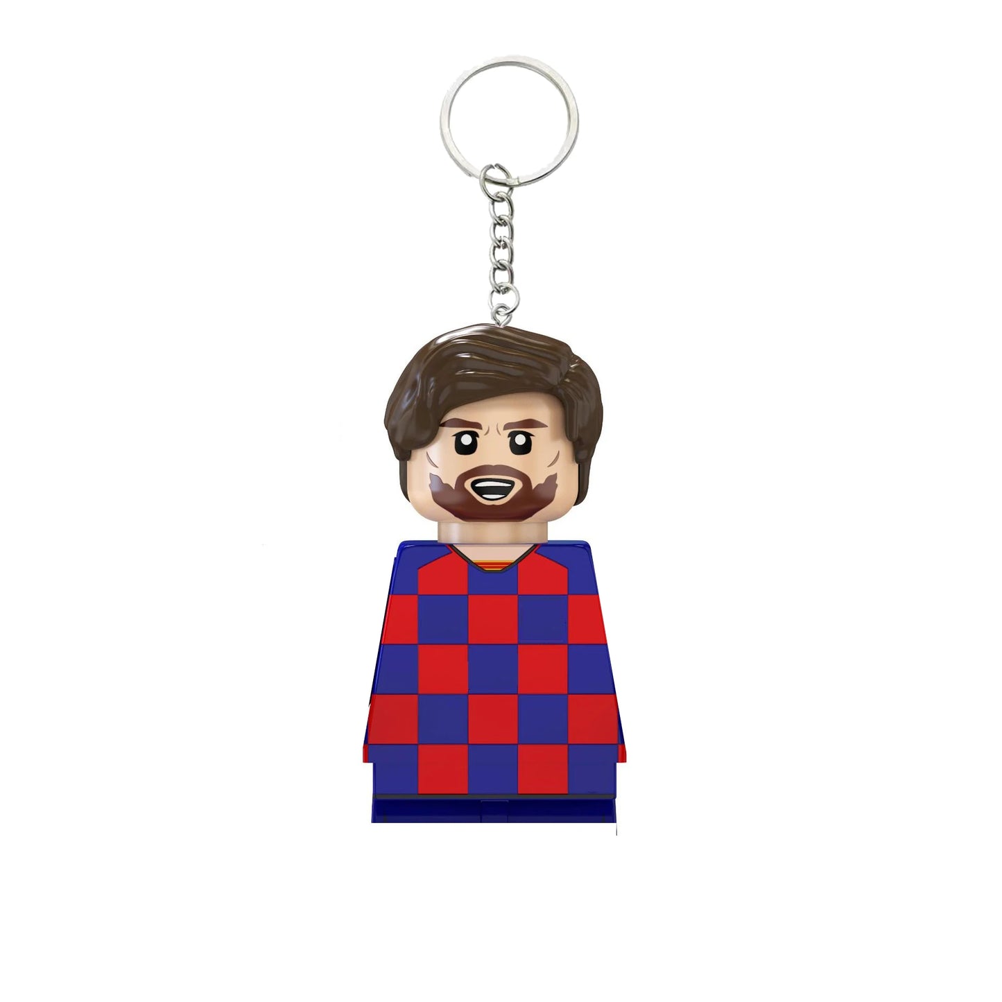 2024 NEW World Famous Football Players Keychain Figurine Messi Ronaldo Neymar Mini Action Building Block Model Toy Kids Gifts