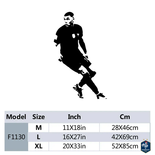 Sticker Mural Kylian Mbappé foot-Fan2Foot