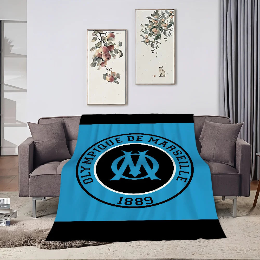 Couverture ultra-douce OM foot