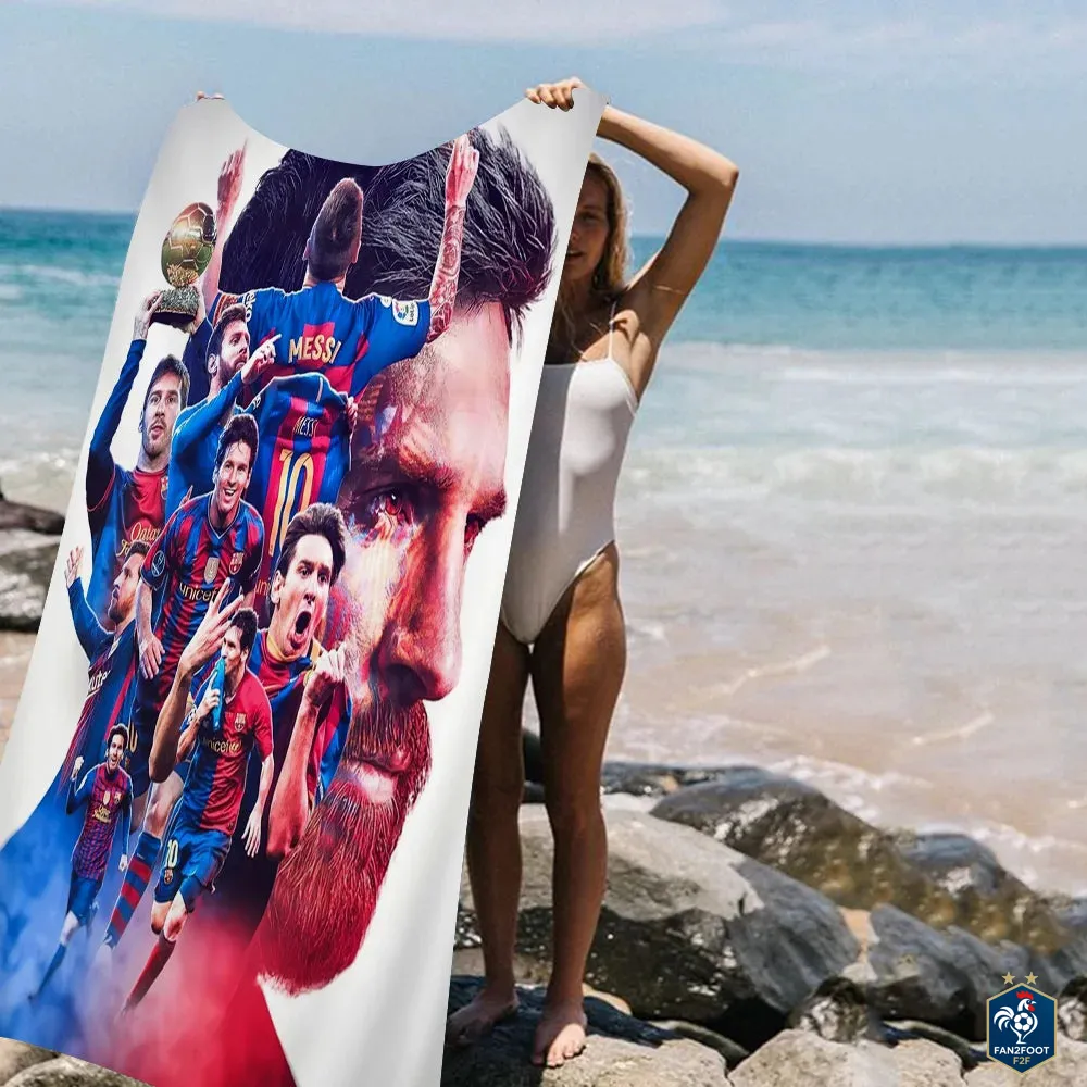 Serviette piscine Messi foot