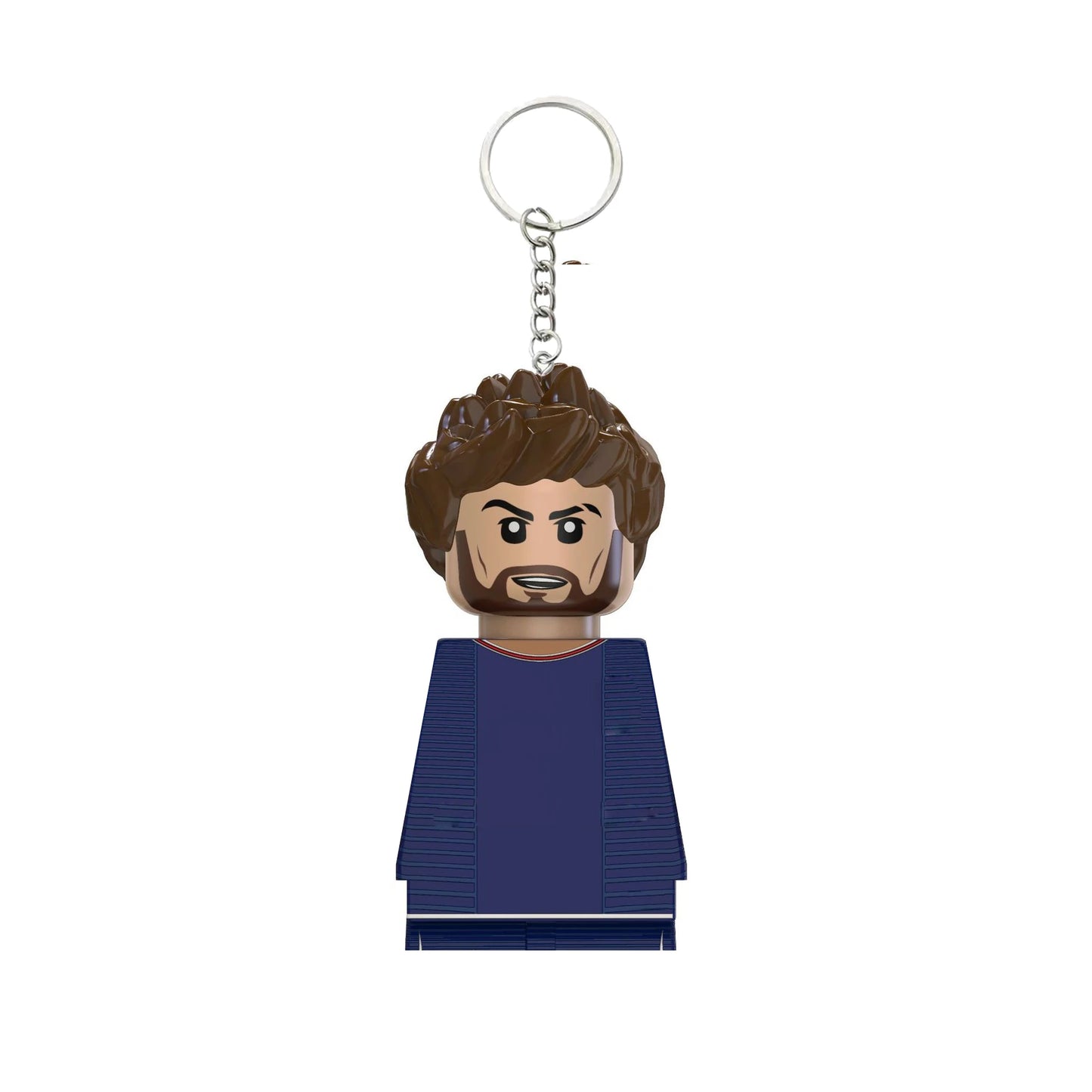 2024 NEW World Famous Football Players Keychain Figurine Messi Ronaldo Neymar Mini Action Building Block Model Toy Kids Gifts