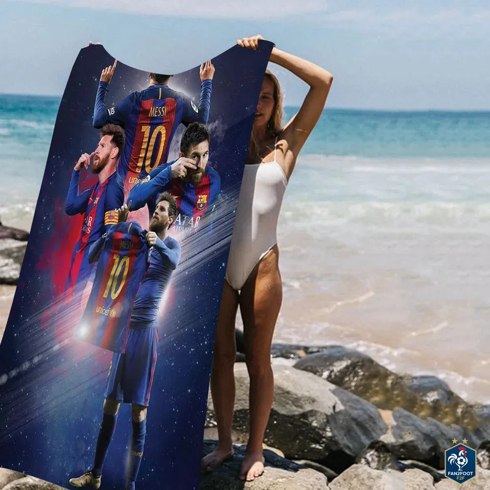 Serviette piscine Messi foot