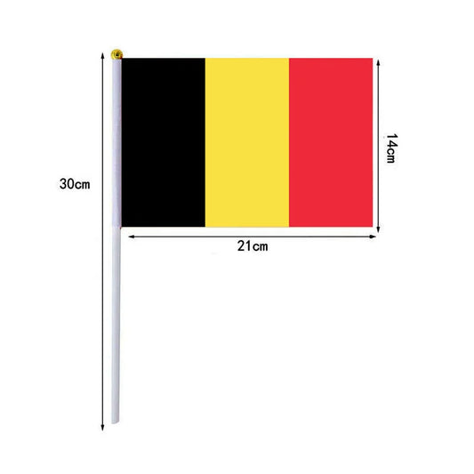 10 Drapeaux Belgique foot-Fan2Foot