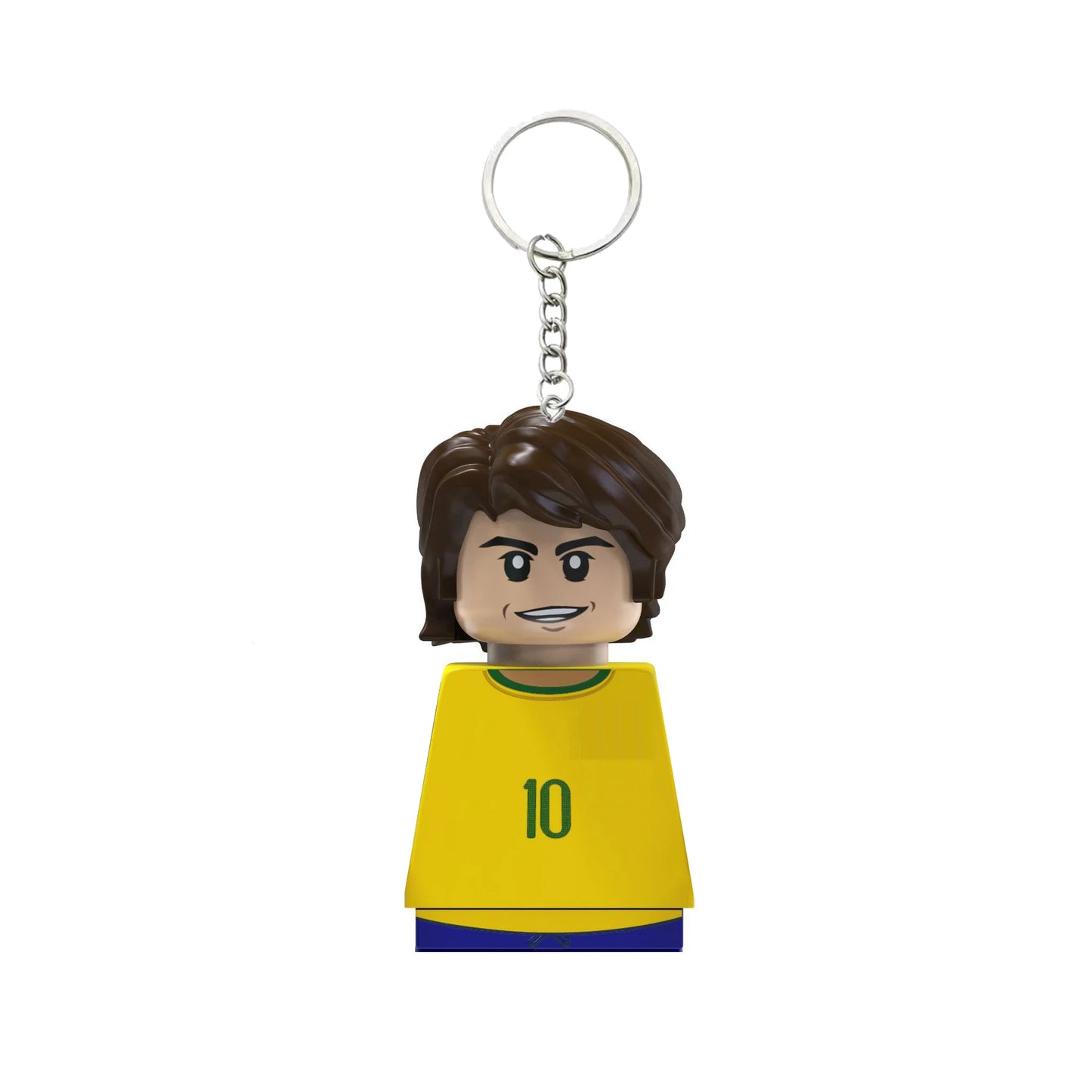 2024 NEW World Famous Football Players Keychain Figurine Messi Ronaldo Neymar Mini Action Building Block Model Toy Kids Gifts