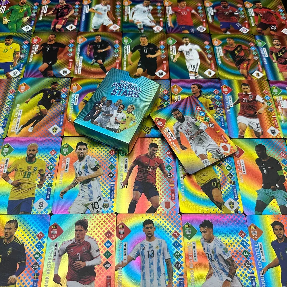 Carte Collector Football Star Or / Argent foot