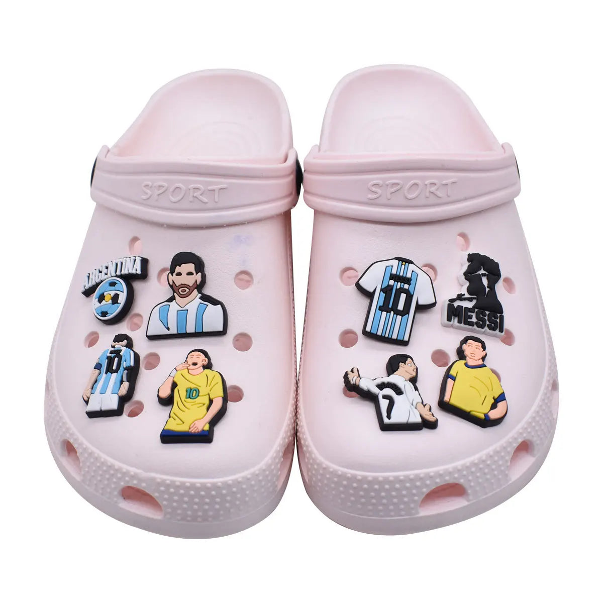 Charm Football pour Crocs Messi, Cristiano Ronaldo, Neymar foot