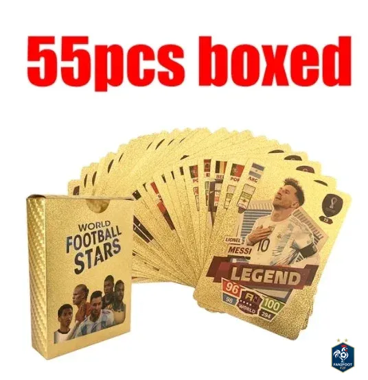 Carte Collector Football Star Or / Argent foot