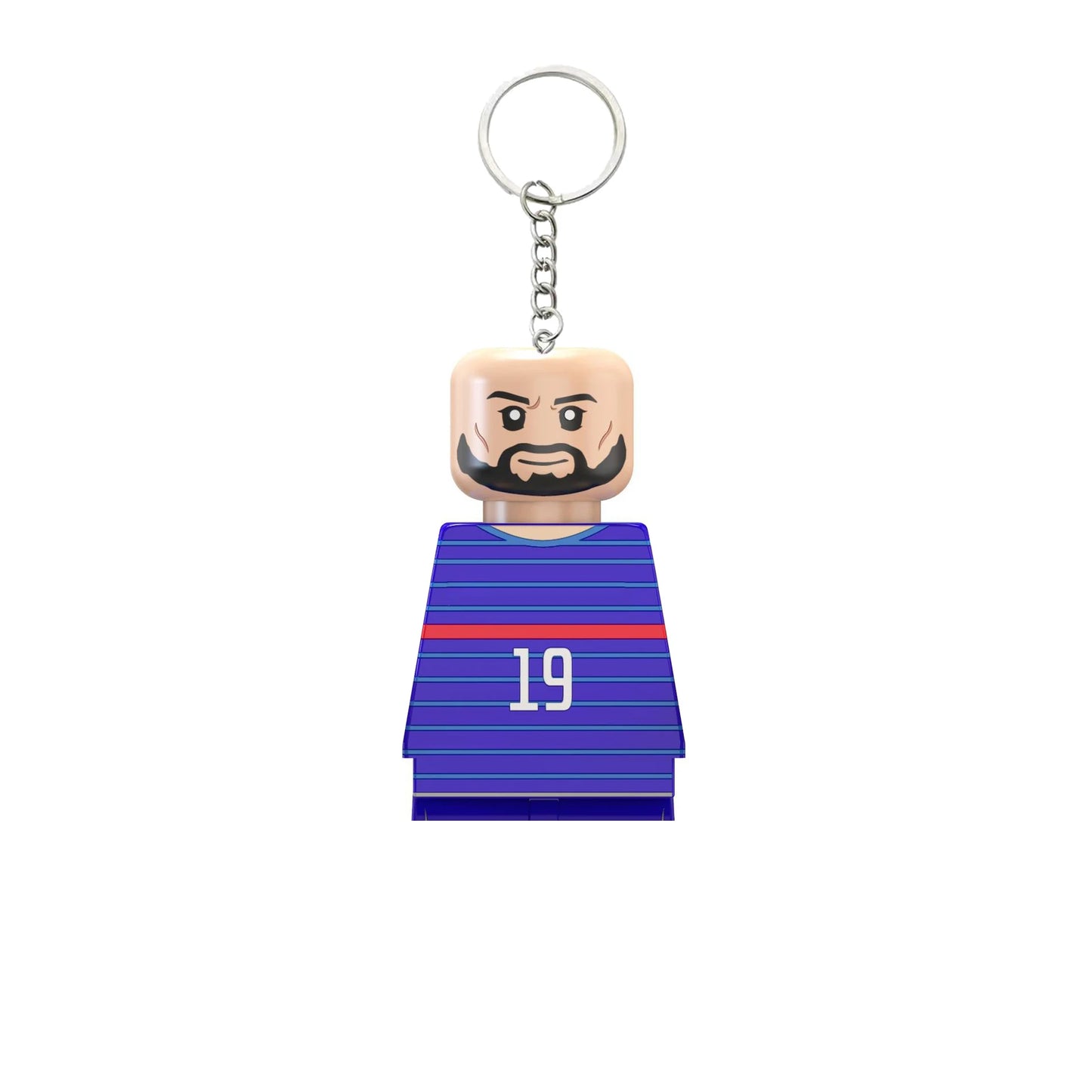 2024 NEW World Famous Football Players Keychain Figurine Messi Ronaldo Neymar Mini Action Building Block Model Toy Kids Gifts