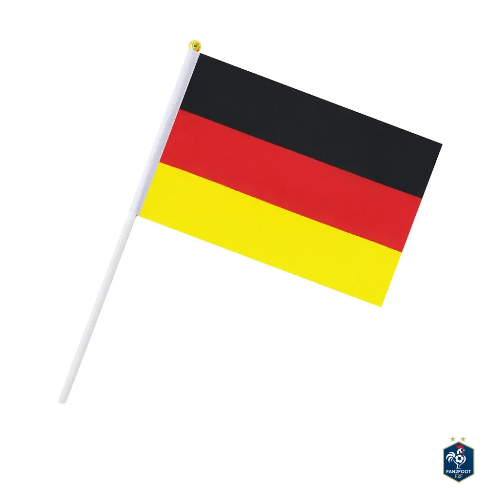 Lot de 10 Drapeaux à Main - Pays foot
