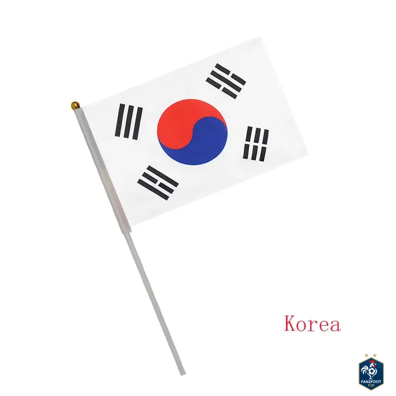 Lot de 10 Drapeaux à Main foot-Fan2Foot