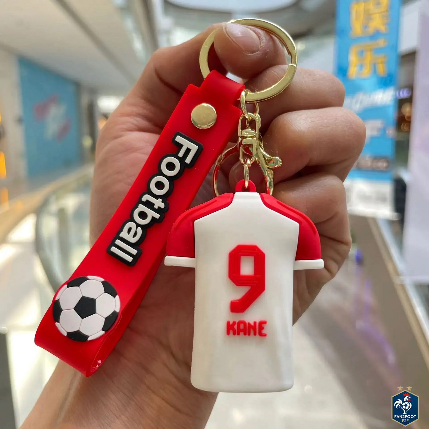 Porte-Clés Silicone Joueur foot