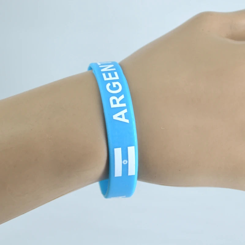 Lot de 25 Bracelets en Silicone Argentine foot