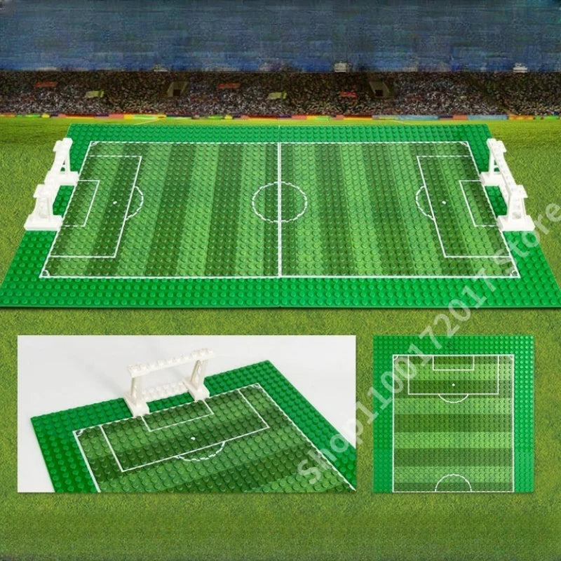Terrain de Football en Mini Blocs type LEGO foot